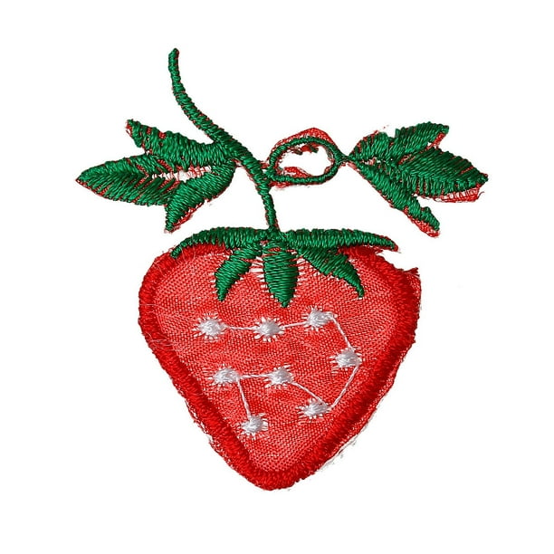 10Pcs Embroidery Strawberry Sew On Iron On Patch Badge Bags Hat Jeans Applique 